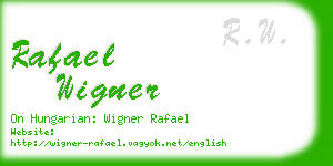 rafael wigner business card